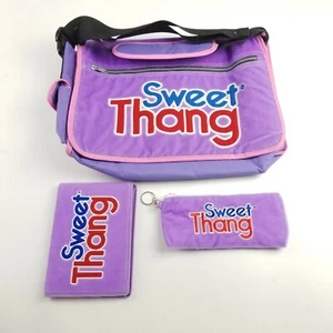 Sweet Thang Messenger Shoulder Bag Novelty With Accessories Purple Adjustable  - Picture 1 of 12