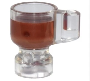 LEGO® Part 68495pb03 - Minifigure, Utensil Stein / Cup with Reddish Brown Drink - Picture 1 of 1