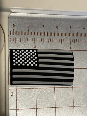 3d flag blackout for full size football helmet Cover