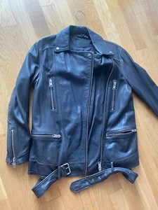 ALL SAINTS LEDERJACKE GR.36 ORIGINAL OVERSIZED BIKER - Bild 1 von 6