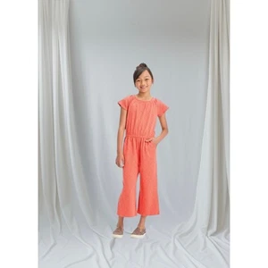 Cat & Jack Girls' Short Sleeve Rib Knit Jumpsuit Large 10-12 - Picture 1 of 7