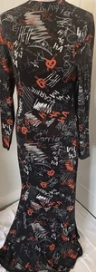 Maxi Vestido Jersey Estampado Múltiple Killstar Carrie - Talla M (12) Nuevo con Etiquetas - Imagen 1 de 15