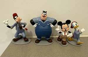 Disney GOOFY PETE DONALD MICKEY Gas Station Garage Mechanic Figures Cake Toppers - Bild 1 von 6
