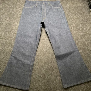 NUEVO De Colección Años 70 SEARS JEAN JOINT TIENDA HOMBRE JEAN BELLBOTTOM Jeans Talla 36x30 Denim Crudo - Imagen 1 de 16