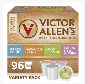 Victor Allen's Colombian Coffee Pods Medium - Dark Roast Variety 96 Count K-Cup - Picture 1 of 6