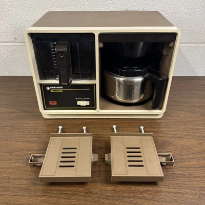Vintage Black & Decker Under Counter Spacemaker Drip Coffee Maker SDC1D Brackets - Image 1 of 4
