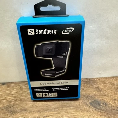 SANDBERG USB WEBCAM 1080P SAVER 333-96 Mikrofon Kabel schwarz (5705730333965) - Bild 1 von 2
