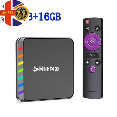 Smart TV Box Android 11 S905W2 4GB 32GB 64GB AV1 Quad Core WIFI6 4K W2 Set Top  - Bild 1 von 4