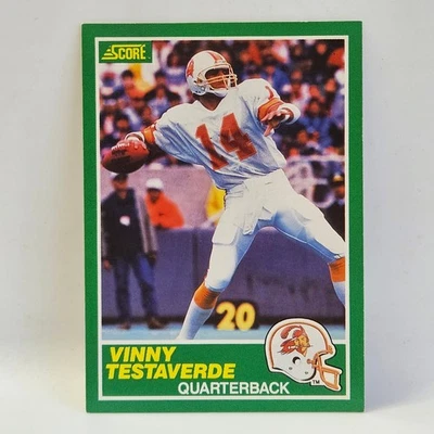 Vinny Testaverde Tampa Bay Buccaneers 1989 Score #224 Football Card - Image 1 of 2