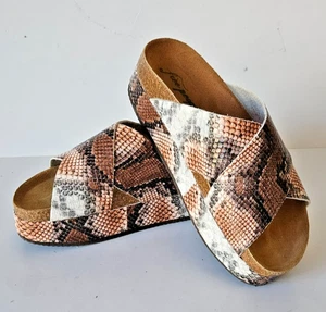 Free People Size EU 36 Sidelines Platform Sandals Sienna Snake MUST SEE - Picture 1 of 8