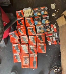 Huge Lot Autolite Spark Plugs NASCAR Platinum Copper Etc New In Boxes 54+ - Picture 1 of 7