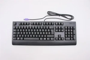 Clavier Filaire Lenovo ThinkStation P510 P720 P920 P520 P320 PS2 Noir 00XH900 - Photo 1/4