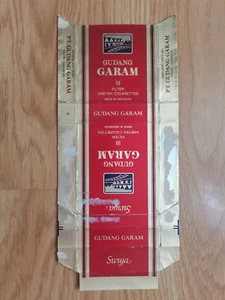 opened empty cigarette soft pack--84 mm-Indonesia-Gudang Garam-18 cigarettes - Picture 1 of 1