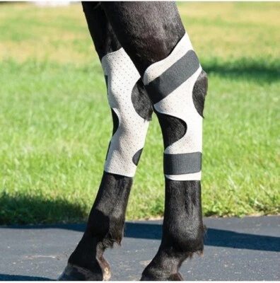 Weaver Leather CoolAid® Horse Equine Icing and Cooling Tan Hock Wraps - Image 1 of 4