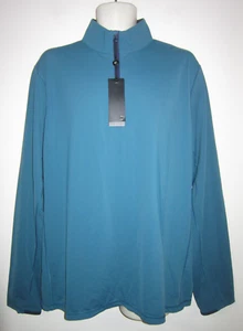 GREYSON Performance Quarter Zip Pullover Active Wear Top FIDDLE Turquoise Sz XL - Picture 1 of 10