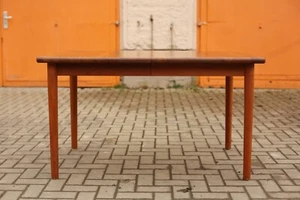 TRUE VINTAGE KS Møbel DENMARK for Korup Stolefabrik Teak ESSTISCH 60er Tisch 60s - Bild 1 von 19