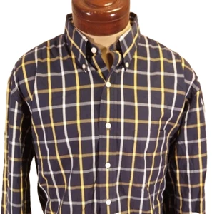 JoS. A. Bank Men’s XL Blue Plaid Long Sleeve Button-Up Dress Shirt - Picture 1 of 6