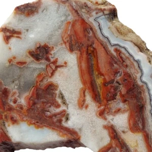 MEXIKANISCHE SANGRIA SPITZENPLATTE ~73 Gramm / Achat Jaspis rot gelb Cab - Bild 1 von 14