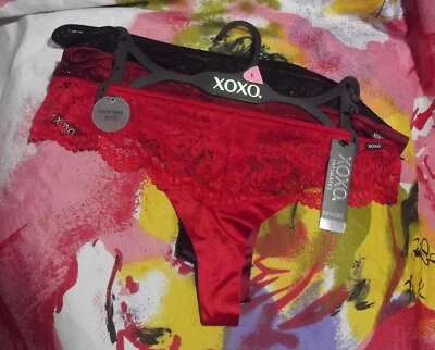 3 BRAGAS TANGA XOXO ÍNTIMAS XO1695 3 PIEZAS DIARIAS SEXY DE ENCAJE L Foto 1 de 2