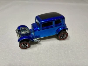 Vintage Clean 1968 Hot Wheels redline Classic '32 Ford Vicky Blue Metallic - Picture 1 of 5
