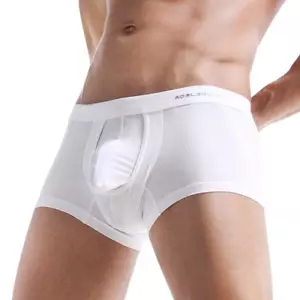 2 paia slip da uomo borsa a U separata comodi boxer sexy mutande - Foto 1 di 17