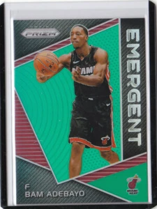 17/18 2017/18 Panini Prizm verde emergente #BAM Bam Adebayo Miami Heat - Imagen 1 de 1