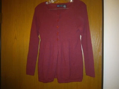 Suéter Rojo Con Botones Relativity Niñas Talla M Foto 1 de 3