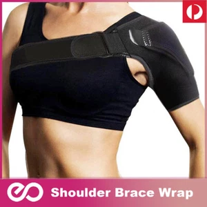 Left/Right Shoulder Brace Rotator Cuff Support Injury Dislocate Compression Wrap - Picture 1 of 10