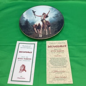Plato de porcelana "Deliverance" The Hamilton Collection "Mystic Warriors" - Imagen 1 de 4
