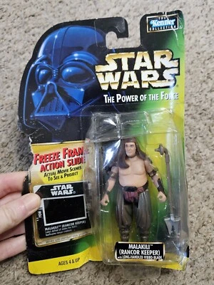 Figura deslizable marco congelado Star Wars Kenner Power Force Malakili (Rancor Keeper) Foto 1 de 4