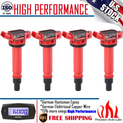 4 Pack Ignition Coil for Toyota Camry Corolla Tacoma Tundra 4Runner UF495 C1426 - Image 1 of 4