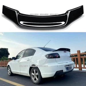 Glossy Black Rear Trunk Lid Spoiler Wing Duckbill Style For Mazda M3 Sedan 04-09 - Picture 1 of 15
