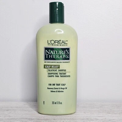 L'OREAL Nature's Therapy Scalp Relief Treatment Shampoo Discontinued NEW 12 oz - Image 1 of 2