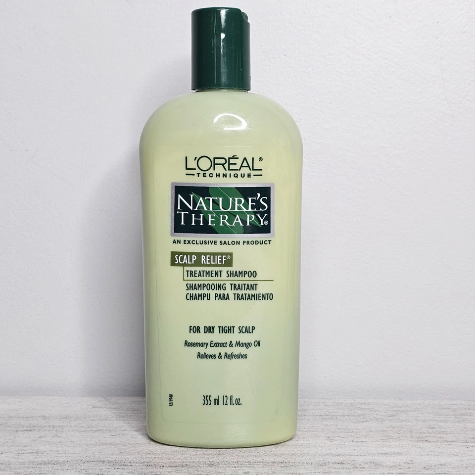 L'OREAL Nature's Therapy Scalp Relief Treatment Shampoo Discontinued NEW 12 oz - Image 1 of 2