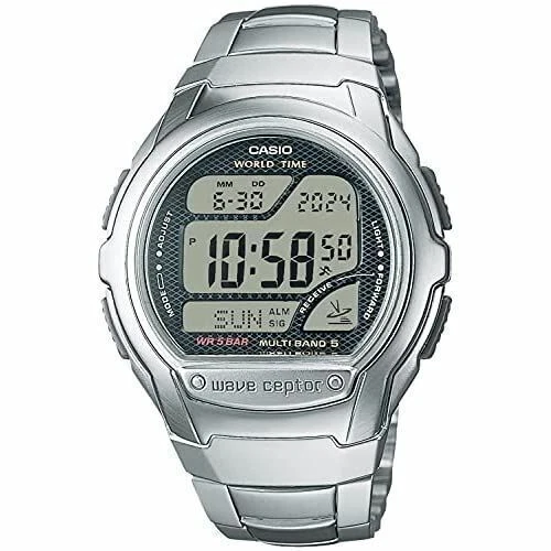 CASIO WAVE CEPTOR WV-58RD-1AJF Gray Radio Men's Watch