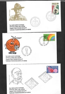 Cyprus N 1982 Dr Robert Koch , Baden Powell , W/Cup Spain 3 FDC . - Picture 1 of 2