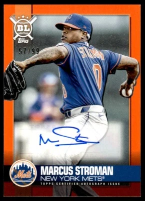 2021 TOPPS BIG LEAGUE AUTO /99 MARCUS STROMAN - Image 1 of 2