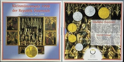 Austria 1998 6 BU Coins Groschen Schilling Munze Oster Reich Mint Set MS7 - Image 1 of 3