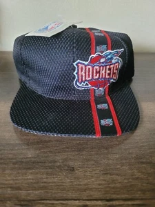 Vintage Houston Rockets Cap Mütze Draw Pearson NBA mit Etikett! Vintage NBA Mütze Raketen - Bild 1 von 12