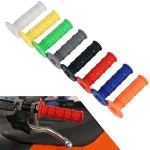 7/8"&1" Universal Black Soft Rubber Hand Grips For MX Pit Dirt Bike Motorcycle - Picture 1 of 9