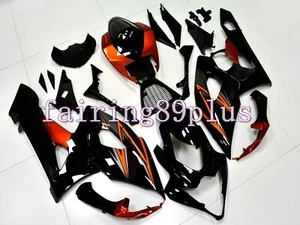 Black Burnt Orange ABS Injection Bodywork Fairing Kit Fit for 2005 2006 GSXR1000 - Picture 1 of 6
