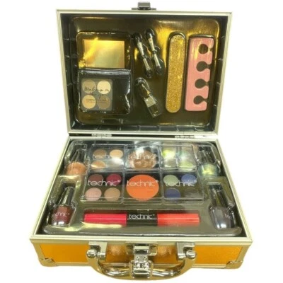 Make Up Beauty Cosmetics Set Case - Gold Set - Image 1 of 3