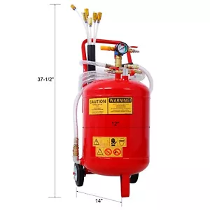 Tanque drenaje extractor de fluidos neumático de aire portátil 24 L - Imagen 1 de 18