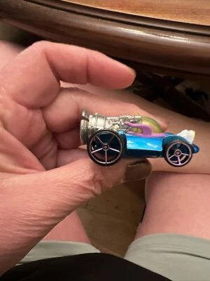 Vintage Hot Wheels Mattel Walt Disney PIXAR Blue Car with Rocket On Top Saturn  - Image 1 of 4