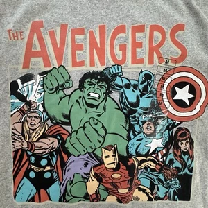 NWT Avengers Retro Marvel Comics Art Classic Hero Team Graphic Tee Men's Size M - Picture 1 of 6