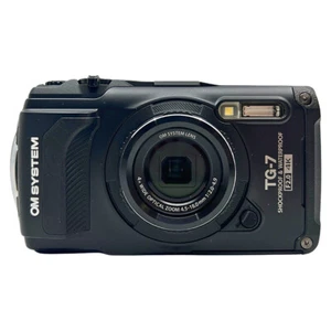 OM SYSTEM Tough TG-7 12MP 4K Shock & Waterproof Wi-Fi GPS Digital Camera Black - Picture 1 of 7