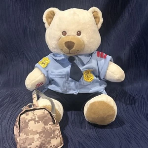 Build A Bear BBPD Police Officer w/Backpack/Beige/2016/Retired/Plush Bear/ - Picture 1 of 15