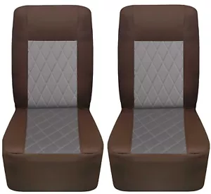 Fundas de asiento de algodón para autocaravana autocaravana cámper con puntada de diamante para Jayco Greyhawk10-12 - Imagen 1 de 20