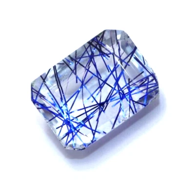 Natürlich Dublette Edelstein Blau Strahlende Quarz Smaragd Schliff 27.20 Karat - Bild 1 von 4