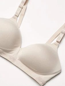 Warner's Women's Blissful Benefits Super Soft Wireless Comfort Bra 36D Beige - Picture 1 of 7